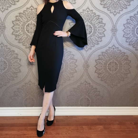 L.K. Bennett made in Spain black suede pump - Picture 3 of 7